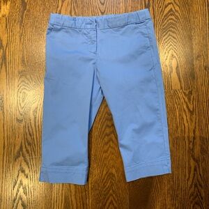 Jacadi Sky Blue Girls Cotton Pants 5Y Adjustable Waist